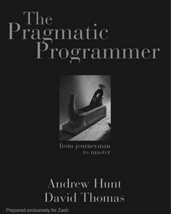 The Pragmatic Programmer