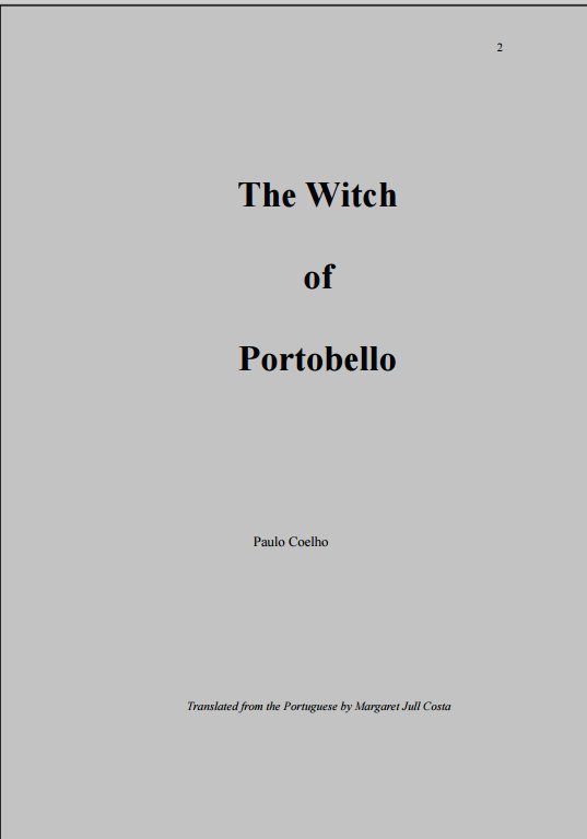 The Witch of Portobello